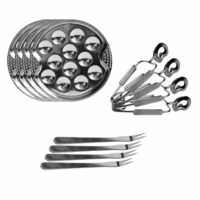 Service à escargots inox pour 4 personnes-Inox-Argenté-The Home Deco Factory