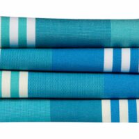 Serviette de table en coton bleu 50x50 cm-Coton-Bleu-Tissage de Luz