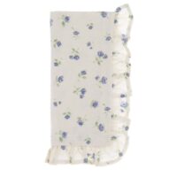 Set 2 serviettes en coton bleu-Coton-Bleu-Blanc Mariclo