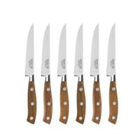 Set 6 couteaux steak--Marron-Sabatier Trompette