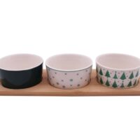 Set apéritif de noël 4 pièces vert--Vert-Toilinux