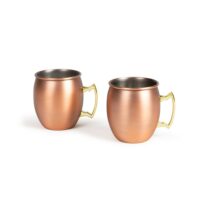 Set de 2 moscow mule cuivré--Marron-Livoo