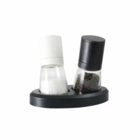 Set de 2 moulins à sel et poivre 170ml en verre multicolore-Verre-Multicolore-Vialli
