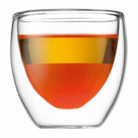 Set de 2 verres 8 cl double parois transparents / cristal-Verre-Transparent-Bodum