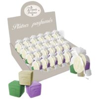 Set de 3 savons de marseille en plâtre parfumés--Blanc-Enesco