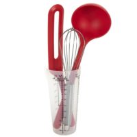 Set de 3 ustensiles et bol doseur--Rouge-Lily Cook