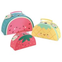 Set de 3 valises en carton--Vert-Vilac