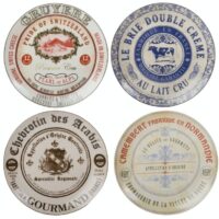 Set De 4 Assiettes à Fromage Gourmet Porcelaine Multicolore-Porcelaine-Multicolore-Creative Tops