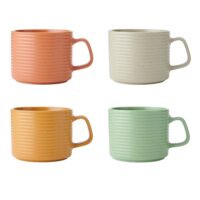 Set De 4 Tasses En Céramique Multicolore 400ml-Céramique-Multicolore-KitchenCraft