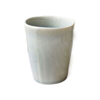 Set de 4 tasses expresso en céramique vert d'eau craquelée-Céramique-Vert-Decoclico
