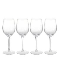 Set de 4 verres à vin rouge en verre transparent h23-Verre-Transparent-Sia Deco