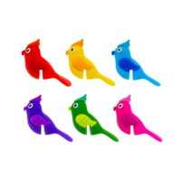 Set de 6 marqueurs de verre  aperuche silicone 3 x 3 x 1 cm-Verre-Multicolore-Pylones