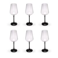 Set de 6 verres 250ml en cristallin signature-Verre-Argenté-FAUCHON ART DE LA TABLE