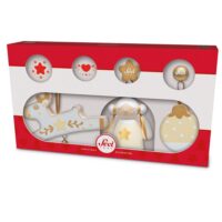 Set déco noël blanches 3 pcs--Blanc-Sevi