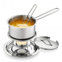 Set réchaud à sauce et à beurre Caloric en acier inoxydable-Inox-Argenté-GEFU