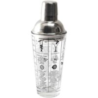 Shaker en verre 45 cl avec recettes lounge-Verre-Argenté-Cook Concept
