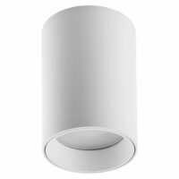 Spot cylindrique en métal blanc-Métal-Blanc-Millumine