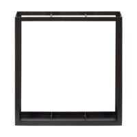 Support de parapluie 3 compartiments en hauteur noire 65 cm en métal-Métal-Noir-Atmooz