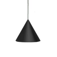 Suspension abat-jour fer noir 30 cm--Noir-Hannun