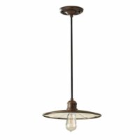 Suspension acier bronze astral--Blanc-ELSTEAD LIGHTING