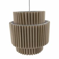 Suspension en lin coloris beige de 33cm-Lin-Beige-Decowood