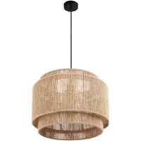 Suspension et structure en acier  au style bohème 40w--Beige-Tectake