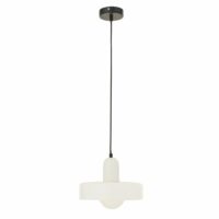 Suspension luminaire rétro en verre blanc 25 x 25-Verre-Blanc-Jolipa