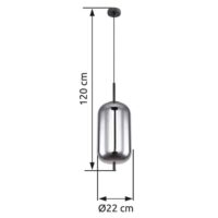Suspension métal noir