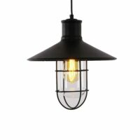 Suspension vintage D27cm--Noir-EDM