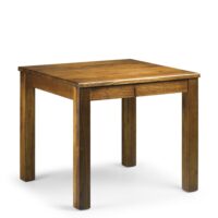Table à manger 4 personnes en bois marron L 90 cm-Bois-Marron-MOYCOR