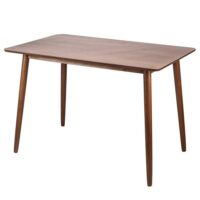 Table à manger 4 personnes en pin massif l120-Bois de Pin-Marron-Nordlys