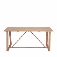 Table à manger de jardin 6 personnes en bois - bois clair-Bois-Marron-Drawer