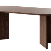Table à manger effet noyer marron 204x90 cm--Marron-Selsey