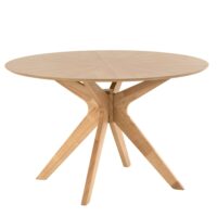 Table à manger en chêne 120.-Chêne-Marron-Koketto Home