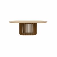 Table à manger en chêne naturel-Chêne-Beige-WOODEK