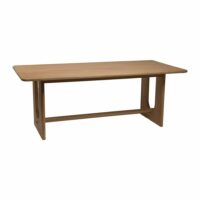 Table à manger rectangulaire 8 personnes en chêne massif  marron en-Chêne-Marron-Amadeus