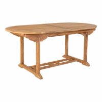 Table allongeable 180-240cm en teck-Teck-Marron-Altobuy