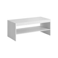 Table basse bois blanc 120x57x50h cm-Bois-Blanc-Dmora