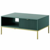 Table basse coloris vert et doré 104 x 68 x 48 cm--Vert-Furnlux
