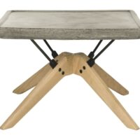 Table basse d'extérieur en béton gris