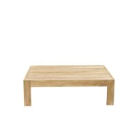 Table basse de jardin en teck massif-Teck-Beige-BERAH GETAH