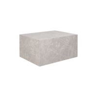 Table basse décor marbre beige 60x80 cm--Beige-Moloo