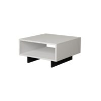 Table basse en bois blanc 60 x 60 x 32 cm-Bois-Blanc-Habitat & Jardin