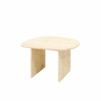 Table basse en bois de sapin naturel 60x43