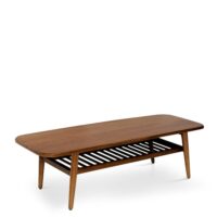 Table basse en bois marron L 150 cm-Bois-Marron-MOYCOR
