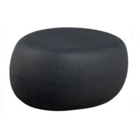 Table basse en fibre de terre cuite aspect béton gris foncé-Terre Cuite-Gris-vtwonen