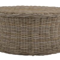 Table basse en rotin beige 85 x 85 x 40 cm--Beige-Safavieh