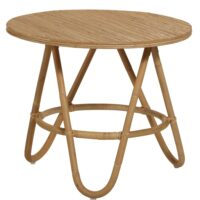 Table basse gigogne en rotin d50--Beige-Kok Maison