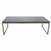Table basse rectangulaire en marbre pieds dorés PARSA marbre + métal-Métal-Gris-Meubles & Design