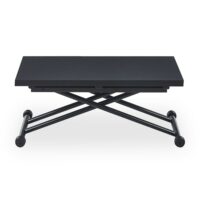 Table basse relevable noir carbone--Noir-Menzzo